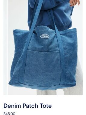 Parke Denim Patch Tote-Brand New